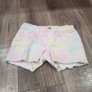 Girls SO Jean Shorts Size 10 Pastel Tie-Dye Shorts